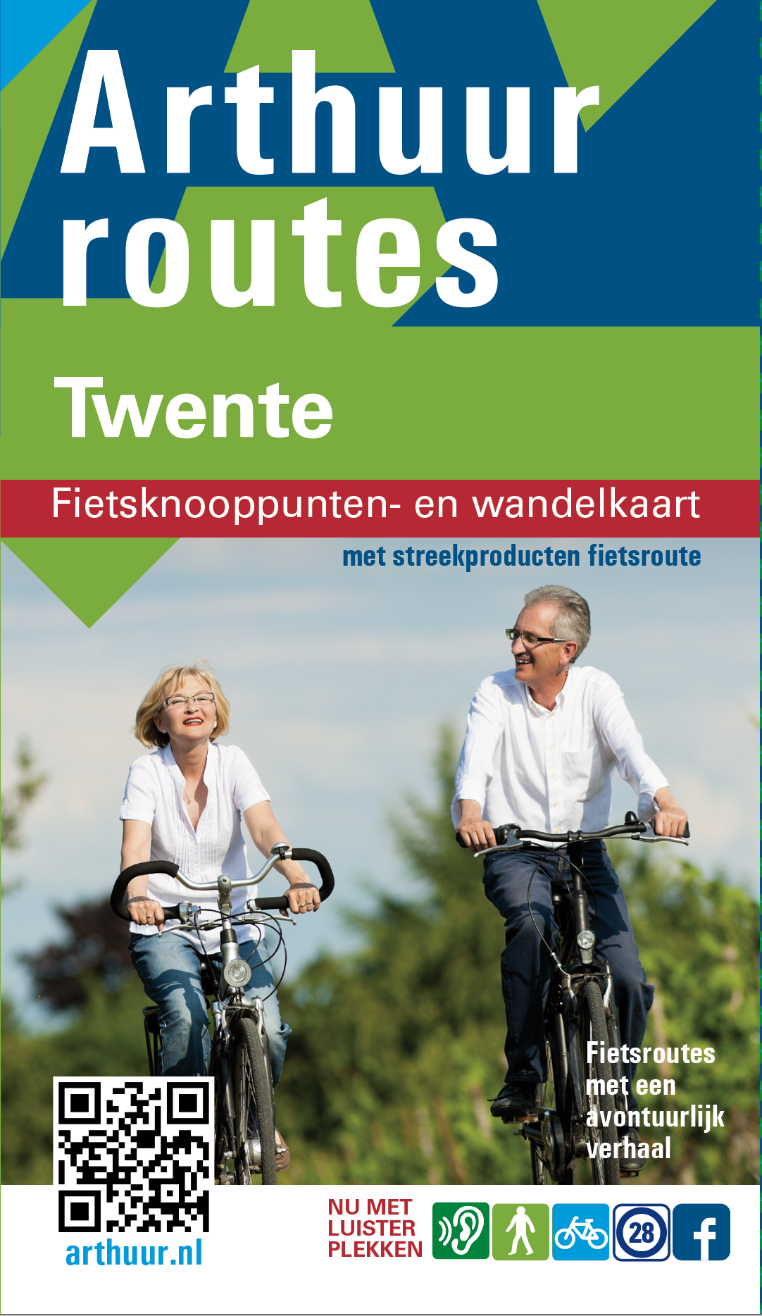 Skim Vermomd trainer Arthuur fietsroutes Twente met fietsknooppunten op fietskaart Twente